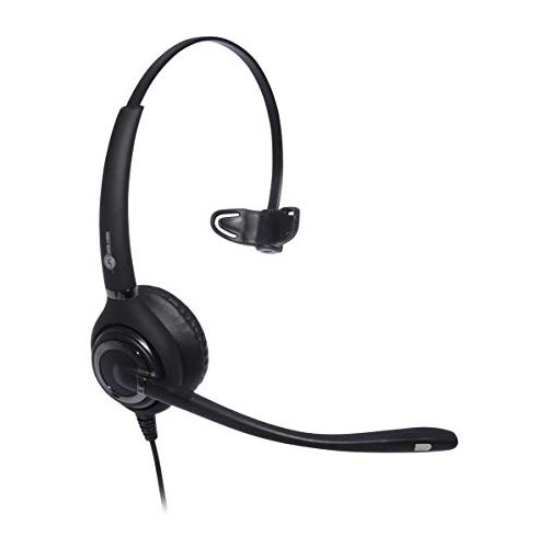 JPL Monauraal ruisonderdrukkend kantoor headset, zwart