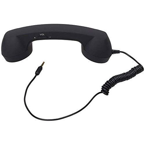 Heylas Retro telefoonoortjes luidspreker handset microfoon oortelefoon headset voor smartphones en mobiele telefoons Tablet PC, retro bedrade telefoontelefoon anti-straling, telefoon handset ontvanger 3,5 mm