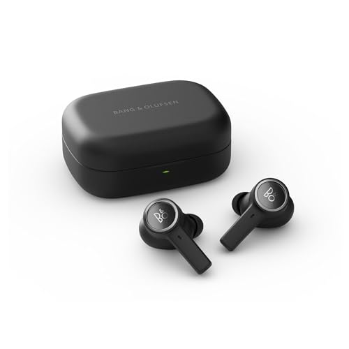 Bang & Olufsen & Beoplay EX Draadloze Bluetooth Oordopjes met Microfoon,Active Noise Cancellation en USB-C Charger, Waterdichte In-Ear Hoofdtelefoon, tot 20 uur afspeeltijd,eén maat,Zwart Antraciet