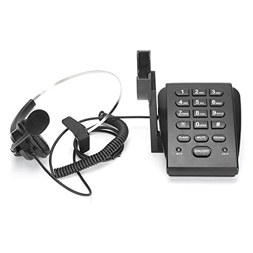 SALALIS Thuiskantoor Vaste telefoon, geen batterij nodig Callcentertelefoon met headset voor thuis voor Callcenter voor kantoor