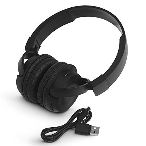 JBL T450BT Draadloze on-ear hoofdtelefoon met geïntegreerde afstandsbediening en microfoon (zwart)