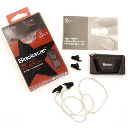BLACKSTAR ACS High Fidelity Filter oordopjes gehoorbescherming voor muzikanten, slapen, ruisonderdrukking, 19 dB demping, incl. draagtas