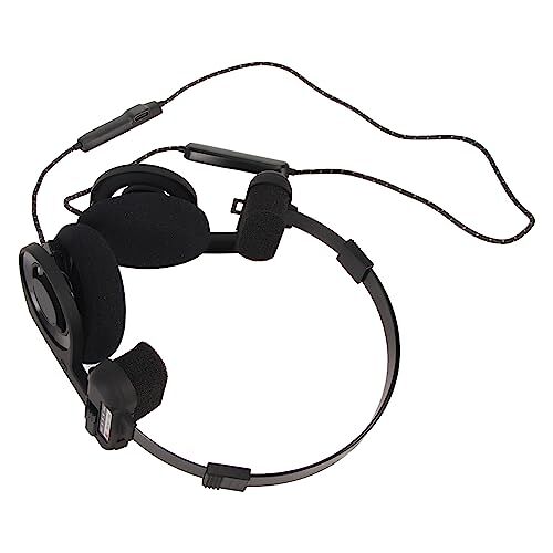 Naroote Draadloze Bluetooth-headset, Compacte Opvouwbare Bluetooth 5.2-headset Retro Draagbaar voor Mobiele Telefoons (Zwart)