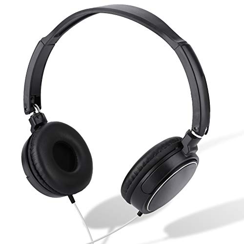 Hyuduo1 Bedrade headset, opvouwbare compacte bedrade headset, Comfortabele stereo HiFi-headset Ondersteuning TF-kaart, gevoeligheid: 103 dB ± 3dB, bedrade over-ear hoofdtelefoon voor muziek/gaming/chating