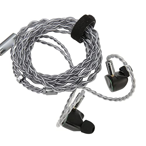 fannay Bedrade Hoofdtelefoon HiFi 0.78mm 2 Pin Kabel Zwart Bedrade Hoofdtelefoon 11.6mm PZT Beengeleiding Voor Muzikanten (4,4 mm stekker)