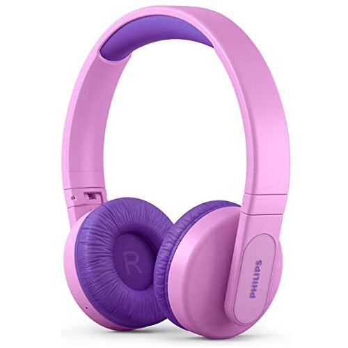 Philips TAK4206PK/00 Draadloze on-ear koptelefoon voor kinderen Verlichte cups Ouderlijk toezicht <85 dB Roze