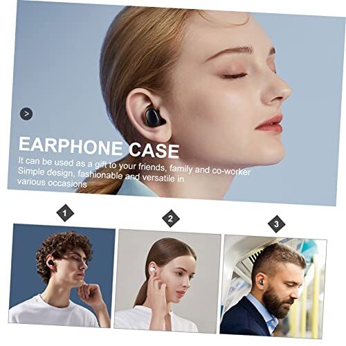 Angoily 2 Stuks hoes voor oortelefoon draadloze oordopjes bescherming oortelefoon hoesje draadloze hoofdtelefoons slijtvaste oortelefoonhoes koptelefoons draadloze koptelefoon