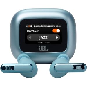JBL Live Beam 3, Draadloze oordopjes met Bluetooth, 48 uur batterijduur, True Adaptive Noise Cancelling en Hoogwaardig Signature Geluid, IP55 Waterproof, Closed-Back Stick Ontwerp, Blauw JBL Live Beam 3, Draadloze oordopjes met Bluetooth, 48 uur batterijduur, True Adaptive Noise Cancelling en Hoogwaardig Signature Geluid, IP55 Waterproof, Closed-Back Stick Ontwerp, Blauw