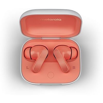 Motorola Moto Buds: draadloze hoofdtelefoon, uitstekend geluid en audio met hoge resolutie, dynamische actieve ruisonderdrukking, optimale integratie met het motor-ecosysteem, roze Motorola Moto Buds: draadloze hoofdtelefoon, uitstekend geluid en audio met hoge resolutie, dynamische actieve ruisonderdrukking, optimale integratie met het motor-ecosysteem, roze