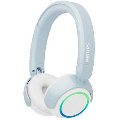 Philips TAK4200BL 4200 on ear draadloze, opvouwbare hoofdtelefoons voor kinderen met volume limiet, audio delen, 3,5 mm en USB-C-kabel meegeleverd blauw Philips TAK4200BL 4200 on ear draadloze, opvouwbare hoofdtelefoons voor kinderen met volume limiet, audio delen, 3,5 mm en USB-C-kabel meegeleverd blauw