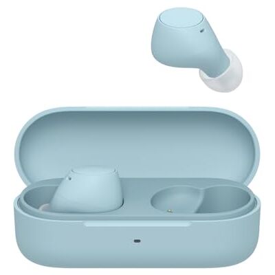 Sony WF-C510 Draadloze Oordopjes Compact en lichte Bluetooth oordopjes met Multipoint Verbinding, Ambient Sound, IPX4 waterbestendig, Spotify Tap, Snelladen, 22uur Batterij, iOS & Android Blauw Sony WF-C510 Draadloze Oordopjes Compact en lichte Bluetooth oordopjes met Multipoint Verbinding, Ambient Sound, IPX4 waterbestendig, Spotify Tap, Snelladen, 22uur Batterij, iOS & Android Blauw