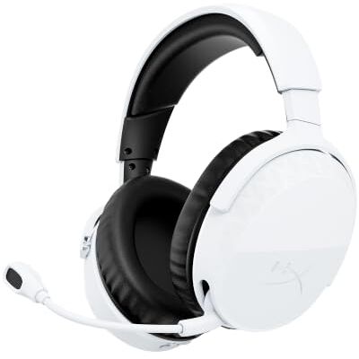 HyperX CloudX Stinger 3 draadloze gaming-hoofdtelefoon voor PS5 Bluetooth 5.2 en 2,4 GHz, tot 80 uur batterijduur, 50 mm driver, microfoon, wit HyperX CloudX Stinger 3 draadloze gaming-hoofdtelefoon voor PS5 Bluetooth 5.2 en 2,4 GHz, tot 80 uur batterijduur, 50 mm driver, microfoon, wit