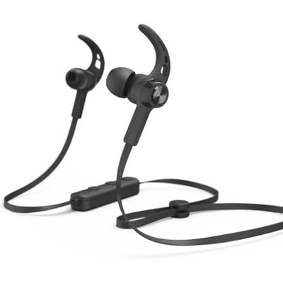 Hama Freedom Run Draadloze hoofdtelefoon, bluetooth in-ear hoofdtelefoon, oorbeugel met microfoon, 6 uur batterijduur, ideaal voor sport, hardlopen, fietsen, fitnessstudio, spraakbesturing, zwart Hama Freedom Run Draadloze hoofdtelefoon, bluetooth in-ear hoofdtelefoon, oorbeugel met microfoon, 6 uur batterijduur, ideaal voor sport, hardlopen, fietsen, fitnessstudio, spraakbesturing, zwart