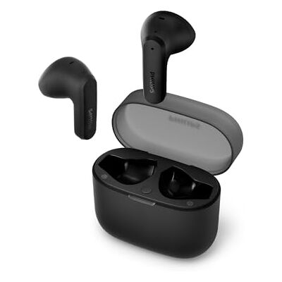 Philips TAT2139BK True Wireless In Ear Bluetooth Headphones Kleine oordopjes, Geweldige kwaliteit, Natuurlijk geluid met dynamische bass, Duidelijke gesprekken en Kleine oplaadhoes Zwart Philips TAT2139BK True Wireless In Ear Bluetooth Headphones Kleine oordopjes, Geweldige kwaliteit, Natuurlijk geluid met dynamische bass, Duidelijke gesprekken en Kleine oplaadhoes Zwart