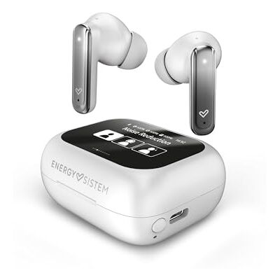 Energy Sistem ScreenSound True Wireless hoofdtelefoon met ANC, Bluetooth 5.4, True Wireless Stereo, 25 uur batterijduur en oplaadbox met intelligent display Energy Sistem ScreenSound True Wireless hoofdtelefoon met ANC, Bluetooth 5.4, True Wireless Stereo, 25 uur batterijduur en oplaadbox met intelligent display