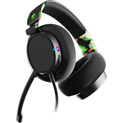 Skullcandy SLYR Pro Wired Over-Ear Multiplatform Gaming Headset, Optimized Sound Perception, AI Microphone, Xbox + PlayStation + PC Compatible Green Skullcandy SLYR Pro Wired Over-Ear Multiplatform Gaming Headset, Optimized Sound Perception, AI Microphone, Xbox + PlayStation + PC Compatible Green