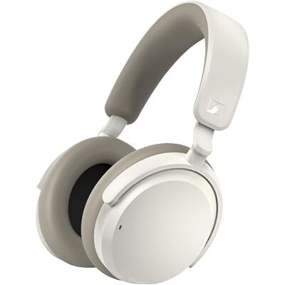 Sennheiser ACCENTUM draadloze bluetooth-hoofdtelefoon 50 uur accuduur, hoogwaardige audio, hybride ruisonderdrukking (ANC), langdurig comfort en helder spraakgeluid voor gesprekken, Wit Sennheiser ACCENTUM draadloze bluetooth-hoofdtelefoon 50 uur accuduur, hoogwaardige audio, hybride ruisonderdrukking (ANC), langdurig comfort en helder spraakgeluid voor gesprekken, Wit
