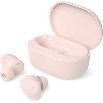 Philips -oordopjes TAT2100PK Bluetooth 6.0, 36 uur afspeeltijd, heldere gesprekken met 4 microfoons, IPX4-spatbestendig, oplaadetui in zakformaat, roze Philips -oordopjes TAT2100PK Bluetooth 6.0, 36 uur afspeeltijd, heldere gesprekken met 4 microfoons, IPX4-spatbestendig, oplaadetui in zakformaat, roze