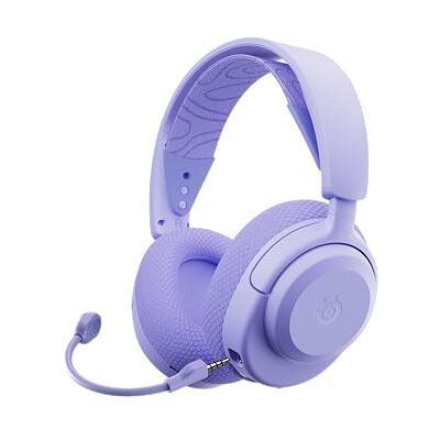 SteelSeries Arctis Nova 3P Wireless multiplatform gamingheadset Mobile App Control 40uur accuduur Neodymiummagneetdrivers 2,4-GHz/Bluetooth Afneembare microfoon PS5,PS4,PC,Switch -Lavendel SteelSeries Arctis Nova 3P Wireless multiplatform gamingheadset Mobile App Control 40uur accuduur Neodymiummagneetdrivers 2,4-GHz/Bluetooth Afneembare microfoon PS5,PS4,PC,Switch -Lavendel