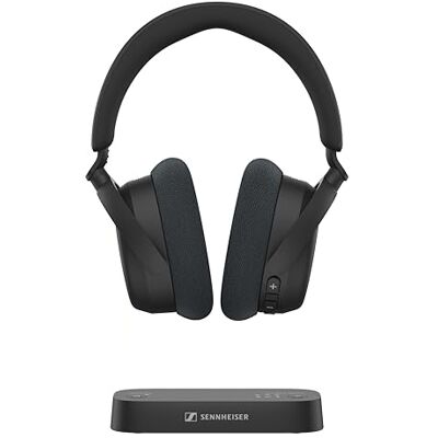 Sennheiser RS 255 TV Hoofdtelefoons, Bundel Bluetooth en Zender, Draadloze met Lage Latency met Virtueel Surround Geluid en Spraakhelderheid, 50 uur Batterij Sennheiser RS 255 TV Hoofdtelefoons, Bundel Bluetooth en Zender, Draadloze met Lage Latency met Virtueel Surround Geluid en Spraakhelderheid, 50 uur Batterij