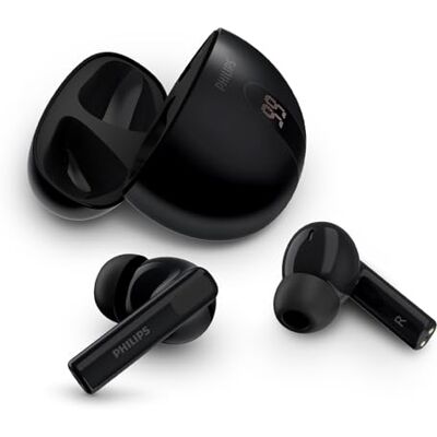 Philips TAT2520BK Noise Cancelling True Wireless In Ear Bluetooth-oordopjes Natuurlijk geluid, Dynamische bass, kleine oplaadhoes, duidelijke gesprekken, goed voor forensen en sporters Zwart Philips TAT2520BK Noise Cancelling True Wireless In Ear Bluetooth-oordopjes Natuurlijk geluid, Dynamische bass, kleine oplaadhoes, duidelijke gesprekken, goed voor forensen en sporters Zwart