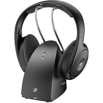 Sennheiser RS 120-W On-Ear draadloze hoofdtelefoon voor kristalhelder tv-geluid met 3 geluidsmodi, lichtgewicht ontwerp, gemakkelijke volumeregeling, 60 m bereik en handige zender/lader-combinatie Sennheiser RS 120-W On-Ear draadloze hoofdtelefoon voor kristalhelder tv-geluid met 3 geluidsmodi, lichtgewicht ontwerp, gemakkelijke volumeregeling, 60 m bereik en handige zender/lader-combinatie