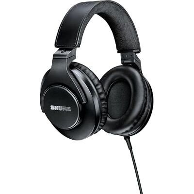 Shure SRH440A Bekabelde over-ear studiohoofdtelefoon voor opnames Studio-grade hoofdtelefoon met gesloten achterkant met verbeterde frequentierespons en een inklapbaar ontwerp voor bewaking Shure SRH440A Bekabelde over-ear studiohoofdtelefoon voor opnames Studio-grade hoofdtelefoon met gesloten achterkant met verbeterde frequentierespons en een inklapbaar ontwerp voor bewaking