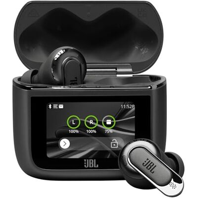 JBL Tour Pro 3, True Wireless Bluetooth Oordopjes, Zwart Smart Oplaadcase, 44 uur Batterijduur, True Adaptive Noise Cancelling 2.0 en Spatial 360 Sound met Head Tracking JBL Tour Pro 3, True Wireless Bluetooth Oordopjes, Zwart Smart Oplaadcase, 44 uur Batterijduur, True Adaptive Noise Cancelling 2.0 en Spatial 360 Sound met Head Tracking