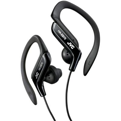 JVC Clip Style Bedrade Koptelefoon Lichtgewicht en Comfortabele Oorclip. Spatbestendig Waterbestendig Krachtig Geluid met Bass Boost – HA-EB75-B (Zwart) JVC Clip Style Bedrade Koptelefoon Lichtgewicht en Comfortabele Oorclip. Spatbestendig Waterbestendig Krachtig Geluid met Bass Boost – HA-EB75-B (Zwart)