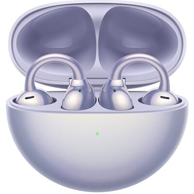 Huawei FreeClip, C-bridge Design voor draagcomfort, Innovatieve Open-ear luisterervaring, Al Crystal Clear Call, Superlange batterijduur, Verbinding met twee apparaten, Paars Huawei FreeClip, C-bridge Design voor draagcomfort, Innovatieve Open-ear luisterervaring, Al Crystal Clear Call, Superlange batterijduur, Verbinding met twee apparaten, Paars