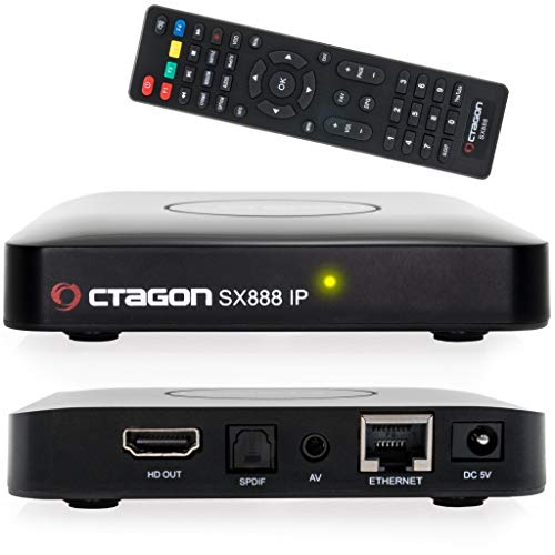 Octagon SX888 H265 Mini IPTV Box Receiver Multimedia Player Internet TV IP [USB, HDMI, LAN] Full HD Zwart