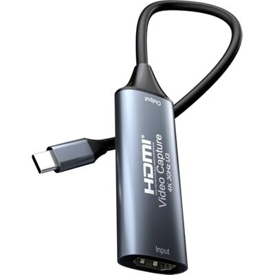 PremiumCord HDMI capture/grabber voor het opnemen van video/audio op de computer met USB-C, resolutie UHD 4K 2160p 30Hz, Full HD 1080p 60Hz, USB 3.2 type C, plug and play, sideral grey PremiumCord HDMI capture/grabber voor het opnemen van video/audio op de computer met USB-C, resolutie UHD 4K 2160p 30Hz, Full HD 1080p 60Hz, USB 3.2 type C, plug and play, sideral grey