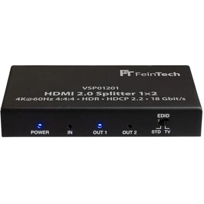 FeinTech VSP01201 HDMI 2.0 Splitter - 1x2 4K HDR FeinTech VSP01201 HDMI 2.0 Splitter - 1x2 4K HDR