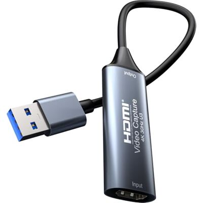 PremiumCord HDMI capture/grabber voor het opnemen van video/audio op de computer met USB, resolutie UHD 4K 2160p 30Hz, Full HD 1080p 60Hz, USB 3.0 Type A, plug and play, sideral grey PremiumCord HDMI capture/grabber voor het opnemen van video/audio op de computer met USB, resolutie UHD 4K 2160p 30Hz, Full HD 1080p 60Hz, USB 3.0 Type A, plug and play, sideral grey