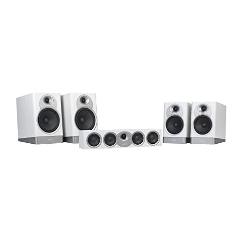 Jamo S7-17HCS Home Cinema System (S17B x2 + S15B x2 + S43C x1) GC thuisbioscoopsysteem met 2 plankluidsprekers S7-15B en 2 S7-17B en een centraal kanaal S43C grijs