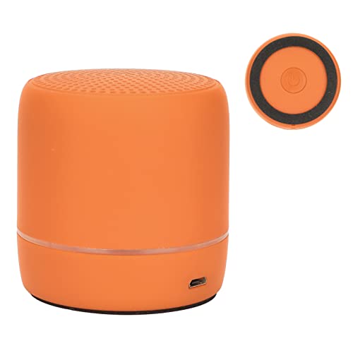 Dpofirs Luidspreker Draadloze Draagbare Luidspreker, Ingebouwde 500 MAh-batterij, Oplaadbare Luidspreker met Basgeluid (Oranje)