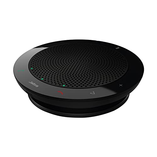 Jabra Speak 410 Speakerphone – Unified Communications-geoptimaliseerde Draagbare Conferentiespeaker met USB – Plug-en-Play-verbinding met Computers