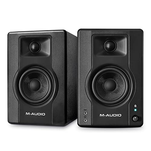 M-Audio BX4 PAIR BT- 4,5” 120W Bluetooth Studiomonitoren PC Luidsprekers voor muziekproductie, gaming, podcasting en meer,Zwart