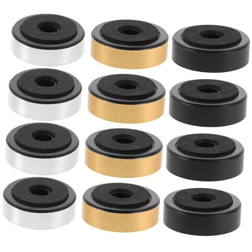 jojofuny 12Pcs Audio Machine Vloermat Versterker Voeten Isolatie Pad Subwoofer Draaitafel Isolatie Voeten Speaker Voeten Pad Speakers Versterker Isolatie Voeten Machine Voeten Eva