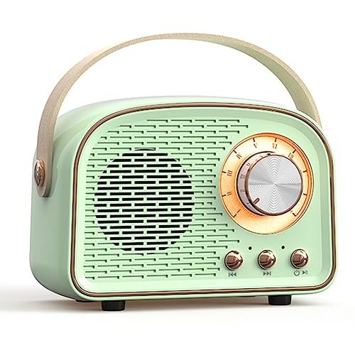 Lckiioy Retro Mini Bluetooth Speaker Klassieke Muziekspeler Geluid Stereo Subwoofer Draagbare Decoratie Speakers Thuis D