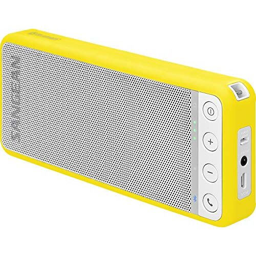 Sangean BLUTAB BTS-101 draagbare Bluetooth-luidspreker (Bluetooth 4.0, NFC, handsfree-functie, AUX-IN) geel