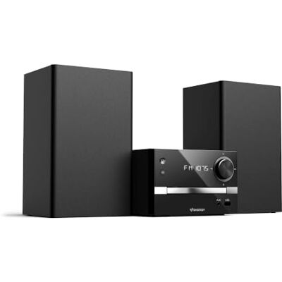 Energy Sistem Home Speaker 7 Micro HiFi-luidspreker (30 W, CD, Bluetooth, FM-radio, USB MP3, 3,5 mm jackstekker) Energy Home Speaker 7, zwart, eenheidsmaat Energy Sistem Home Speaker 7 Micro HiFi-luidspreker (30 W, CD, Bluetooth, FM-radio, USB MP3, 3,5 mm jackstekker) Energy Home Speaker 7, zwart, eenheidsmaat