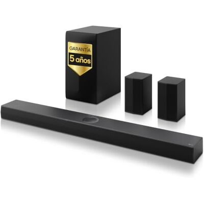LG S70TR Soundbar TV 500 W op 5.1.1 kanalen met draadloze subwoofer, achterste luidsprekers inbegrepen, Dolby Atmos, DTS:X, centrale luidspreker up-firing, HDMI Passthrough 4K 120Hz, AI Sound Pro LG S70TR Soundbar TV 500 W op 5.1.1 kanalen met draadloze subwoofer, achterste luidsprekers inbegrepen, Dolby Atmos, DTS:X, centrale luidspreker up-firing, HDMI Passthrough 4K 120Hz, AI Sound Pro