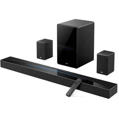 TCL Iconische thuisbioscoop-soundbar met 7.1.4-kanalen Q85H Pro -AI Sonic Adaptation Tutti Choral, maximaal vermogen 860 W TCL Iconische thuisbioscoop-soundbar met 7.1.4-kanalen Q85H Pro -AI Sonic Adaptation Tutti Choral, maximaal vermogen 860 W