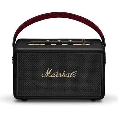 Marshall Kilburn III draagbare luidspreker met meer dan 50 uur speeltijd, zwart en messing Marshall Kilburn III draagbare luidspreker met meer dan 50 uur speeltijd, zwart en messing