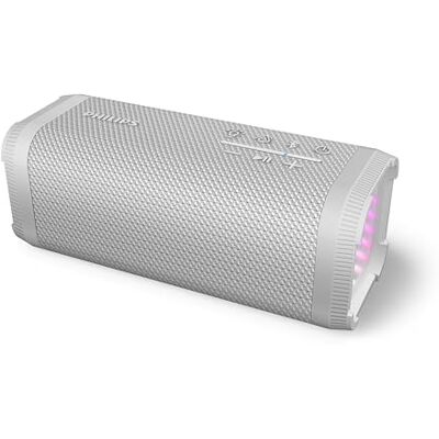 Philips TAS2000W Bluetooth Wireless Speaker met led-lichtshow, 20 W Bass+, Auracast, 20 uur afspeeltijd, IPX5 waterwerend, USB afspelen, mic, app-bediening Wit Philips TAS2000W Bluetooth Wireless Speaker met led-lichtshow, 20 W Bass+, Auracast, 20 uur afspeeltijd, IPX5 waterwerend, USB afspelen, mic, app-bediening Wit