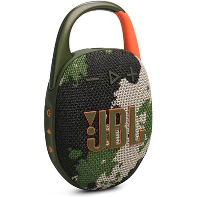 JBL Clip 5 Ultra-draagbare, waterdichte en stofdichte Bluetooth-luidspreker, Big Pro-geluid met pittige bas, geïntegreerde karabijnhaak, tot 12 uur spelen, gedeeltelijk gemaakt met gerecyclede JBL Clip 5 Ultra-draagbare, waterdichte en stofdichte Bluetooth-luidspreker, Big Pro-geluid met pittige bas, geïntegreerde karabijnhaak, tot 12 uur spelen, gedeeltelijk gemaakt met gerecyclede