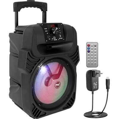 Pyle Bluetooth Luidspreker Draagbare Speaker 400 W Subwoofer Systeem USB, MP3, FM-Radio Microfooningang Multi-Kleur LED Lichten Ingebouwde Oplaadbare Batterij Afstandsbediening Pyle Bluetooth Luidspreker Draagbare Speaker 400 W Subwoofer Systeem USB, MP3, FM-Radio Microfooningang Multi-Kleur LED Lichten Ingebouwde Oplaadbare Batterij Afstandsbediening