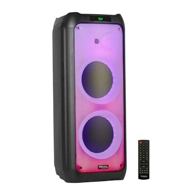 Ibiza WAVE10-800W/2x10" Luidsprekersysteem met Bluetooth, USB en microSD WAVE LED effect en TWS draadloze verbinding Zwart Ibiza WAVE10-800W/2x10" Luidsprekersysteem met Bluetooth, USB en microSD WAVE LED effect en TWS draadloze verbinding Zwart