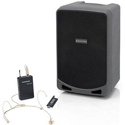Samson Expedition XP106wDE Accu PA-systeem met Bluetooth en XPD1 draadloze headset voor evenementen, presentaties, outdoor Samson Expedition XP106wDE Accu PA-systeem met Bluetooth en XPD1 draadloze headset voor evenementen, presentaties, outdoor